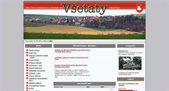 Desktop Screenshot of obec-vsetaty.cz