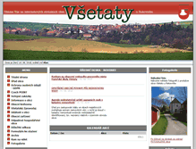 Tablet Screenshot of obec-vsetaty.cz